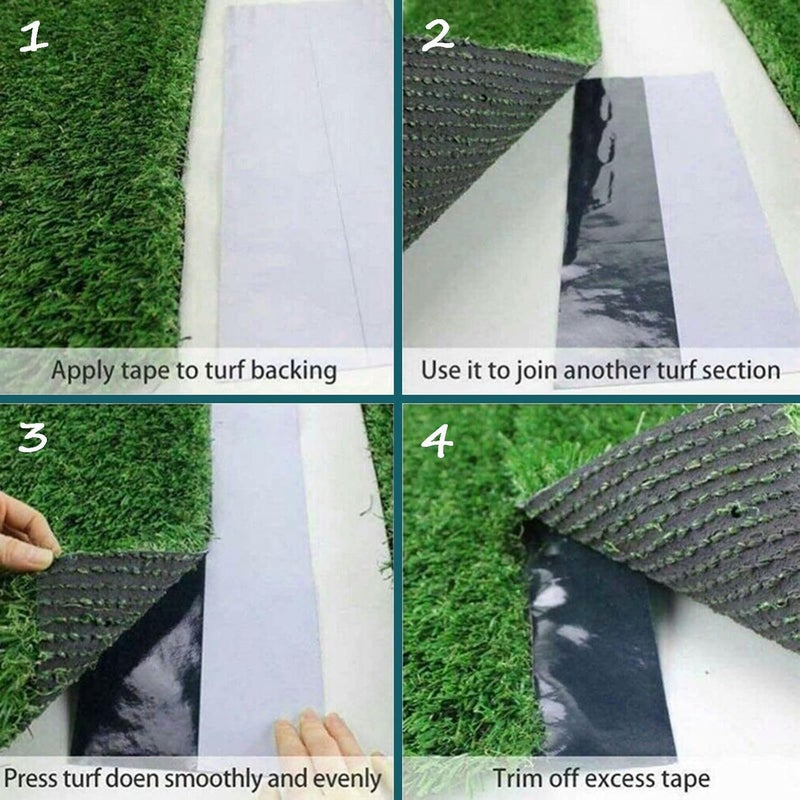 ARRYNTHEON Turf Tape Artificial Grass Tape Self Adhesive Turf Seam Tape for Artificial Turf, Tape for Connecting Fake Grass Carpet, Indoor Outdoor Lawn Mat Rug 12in x 65.6ft (30cm x 20m) - Image 5